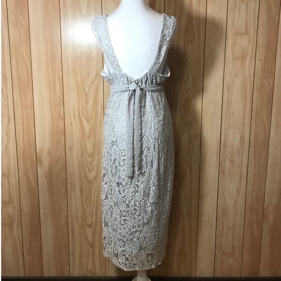 Lace Sweetheart Neckline Sleeveless Maxi Sheath Dress XL - Picture 2 of 6
